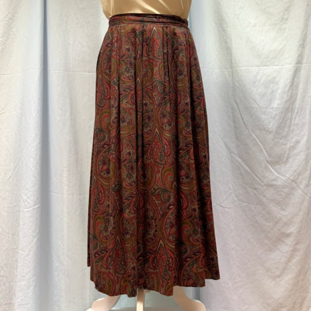 Long Paisley Skirt